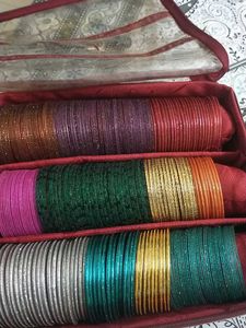 Glass Bangles With Bangle Box