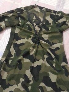 Camo Print Top