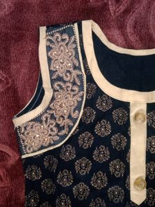 Black Coloured Short Patiala Kurti