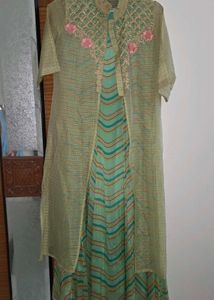 Vintage Striped Maxi Dress