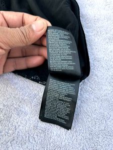 H&amp;M Lace Velvet Bralette / Crop Top