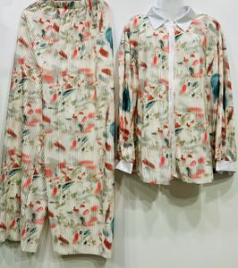 silk pleated cord set