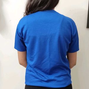 Blue Ribbed T-Shirt👕