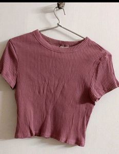 Cute Mauve Crop Top
