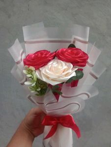 Viral Handmade Ribbon Rose's Bouquet 🌹🫶🏻💗✨