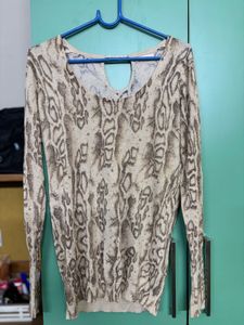 Shimmery Leopard Print Top