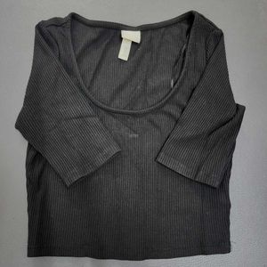 H&M Ribbed Sleeve Top