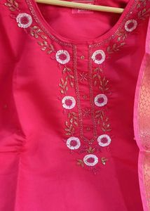 Gorgeous Fuschia Pink 3 Piece Suit Set