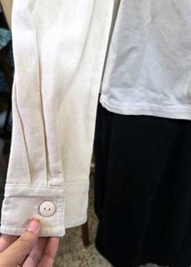 Beige Overshirt Jacket