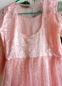 Pink Dress with Sleeves
