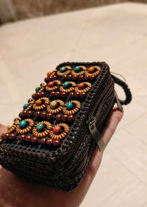 Boho Beaded Mini Pouch