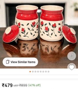 Ceramic Storage Jars (Set of 2)