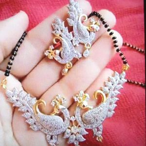 Stunning Peacock Mangalsutra Set