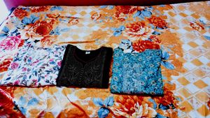 Floral Print Kurti Bundle (3)