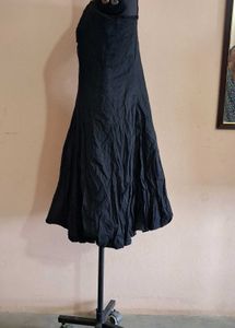 Black Ruched Mini Dress