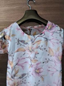 Stitched Floral Print Kurta