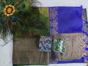 Green Banarasi Saree