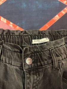 Charcoal Slouchy Fit Denim