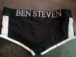 Ben Steven Men&#39;s Underwear Black With Red And Whit