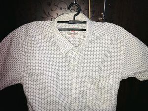 Printed White Shirt