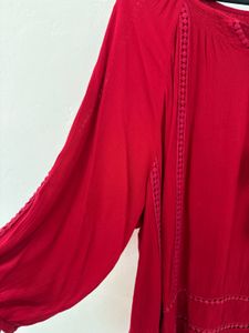 Red Beautiful Blouse