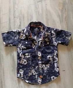 Cute Boys' Printed Shirt