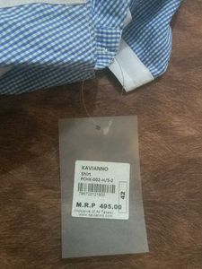 Men&#39;s Casual Shirt - Blue Short Sleeve