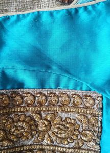Teal Embroidered Blouse