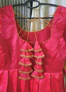 Elegant Pink Anarkali Kurta Set