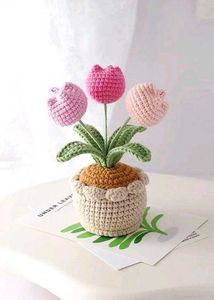 Crochet Flower Pot