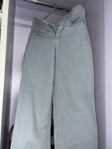 Wide Leg Light Blue Jeans