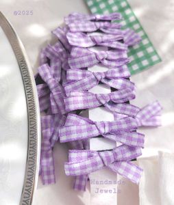 Y2k Gingham Mini Bow Hair Adornment