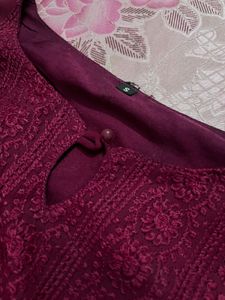 Elegant Maroon Kurta