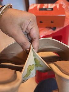 Floral pure leather Mules