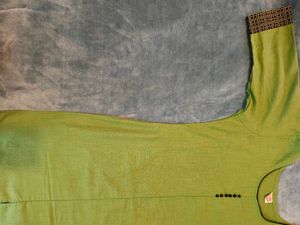 Green Cotton Kurta