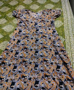 Paisley Print Maxi Dress