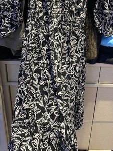 Black &amp; White Floral Dress