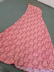 ZARA Floral Beach Open Back Dress