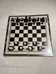 Classic chess set with checkers.