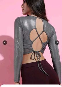 Shiny Unused Party Top Size - Medium