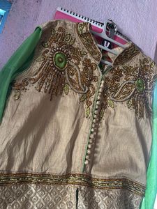 Elegant Green lehanga  with duppatta