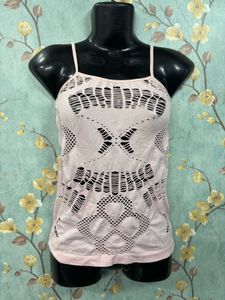 Cute Pink Cut Out Cami