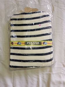 Woolen Striped Long Sleeve Top