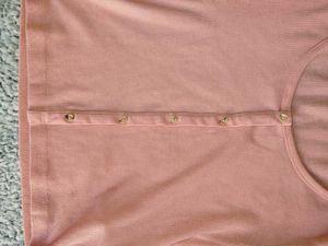 Cute Pink Ribbed Crop Top