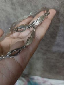 Silver Tone Metal Bangle