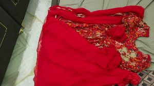 Gorgeous Short Frok Ambrela Plazu With Dupatta