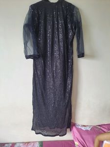 Jet BLACK Full Sequence Kurti