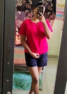 Women Red Tshirt