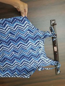 Blue Patterned Sundress