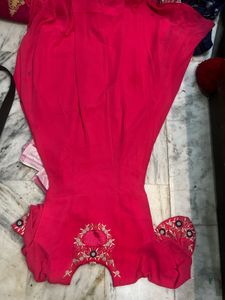 Elegant Pink Embroidered Dress